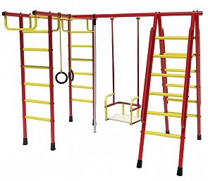 ДСКМ - Лидер Д1-03, красно/желтый с металлическими качелями (Лидер, Д1-03)